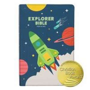 CSB Explorer Bible for Kids, Blast Off Leathertouch de Csb Bibles By Holman