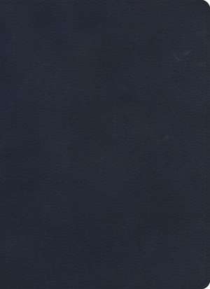 KJV Single-Column Wide-Margin Bible, Navy Leathertouch de Holman Bible Publishers