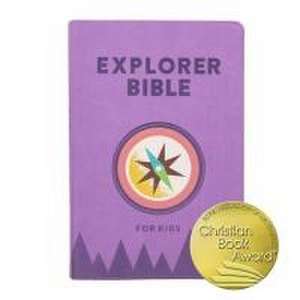 CSB Explorer Bible for Kids, Lavender Compass Leathertouch de Csb Bibles By Holman