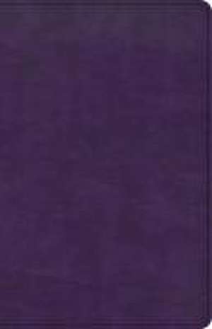 CSB Large Print Personal Size Reference Bible, Purple Leathertouch de Csb Bibles By Holman