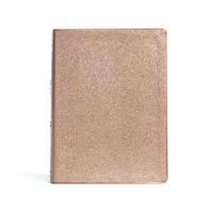 CSB Study Bible, Rose Gold Leathertouch, Indexed de Csb Bibles By Holman