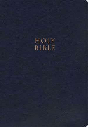 CSB Super Giant Print Reference Bible, Navy Leathertouch de Csb Bibles By Holman