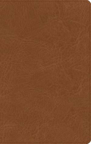 CSB Single-Column Personal Size Bible, Saddle Genuine Leather de Csb Bibles By Holman