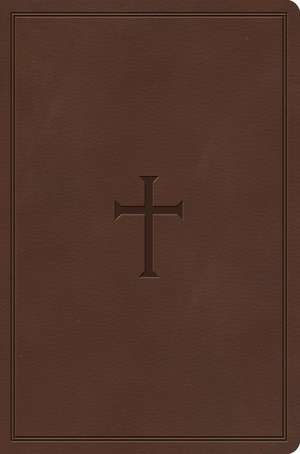 CSB Giant Print Reference Bible, Brown Leathertouch, Indexed de Csb Bibles By Holman