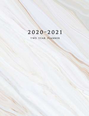 2020-2021 Two Year Planner: Large Monthly Planner with Inspirational Quotes and Marble Cover (Volume 2) de Jhk Planners