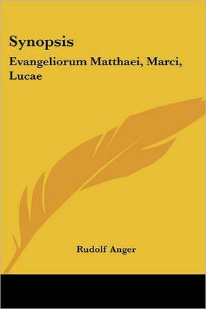 Synopsis de Rudolf Anger
