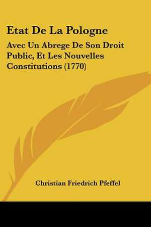 Etat De La Pologne de Christian Friedrich Pfeffel