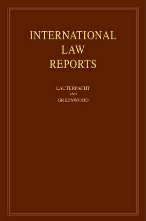 International Law Reports: Volume 147 de Elihu Lauterpacht