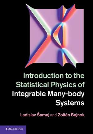 Introduction to the Statistical Physics of Integrable Many-body Systems de Ladislav Šamaj