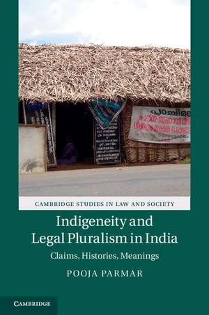 Indigeneity and Legal Pluralism in India: Claims, Histories, Meanings de Pooja Parmar