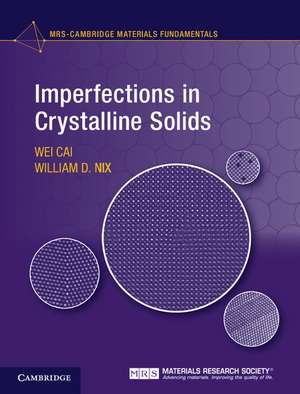 Imperfections in Crystalline Solids de Wei Cai