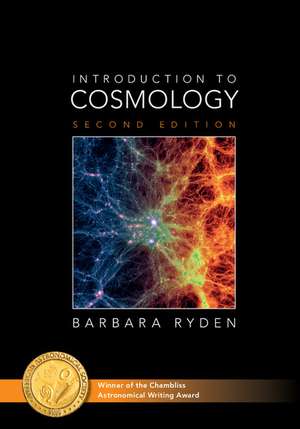 Introduction to Cosmology de Barbara Ryden