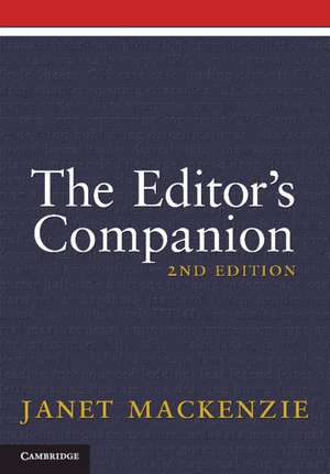 The Editor's Companion de Janet Mackenzie