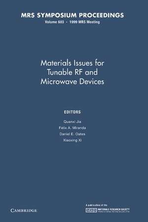 Materials Issues for Tunable RF and Microwave Devices de Quanxi Jia