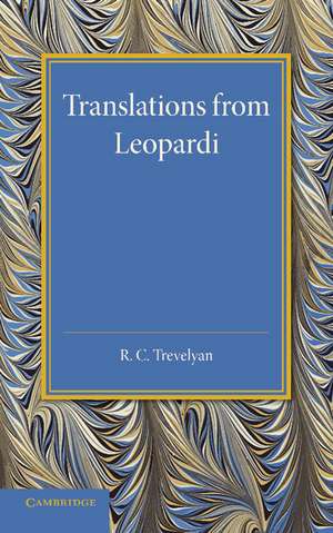 Translations from Leopardi de R. C. Trevelyan