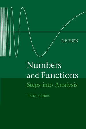 Numbers and Functions: Steps into Analysis de R. P. Burn