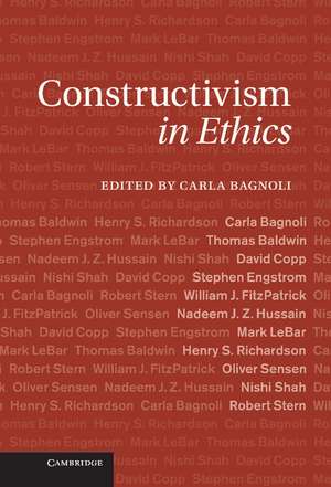 Constructivism in Ethics de Carla Bagnoli