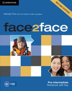 face2face Pre-intermediate Workbook with Key de Nicholas Tims