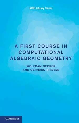 A First Course in Computational Algebraic Geometry de Wolfram Decker