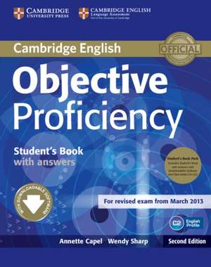 Objective Proficiency Student's Book Pack (Student's Book with Answers with Downloadable Software and Class Audio CDs (2)) de Annette Capel