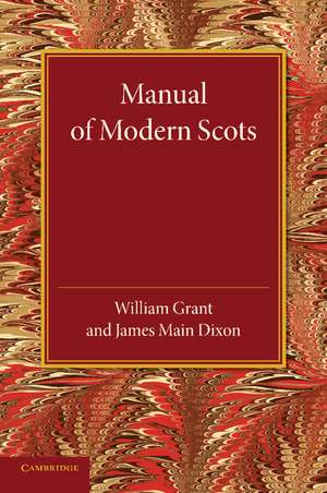 Manual of Modern Scots de William Grant