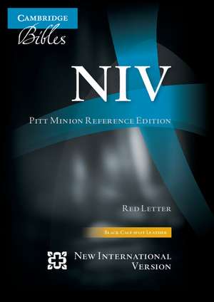 NIV Pitt Minion Reference Bible, Black Calf Split Leather, Red-letter Text, NI444:XR