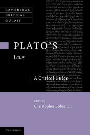 Plato's 'Laws': A Critical Guide de Christopher Bobonich