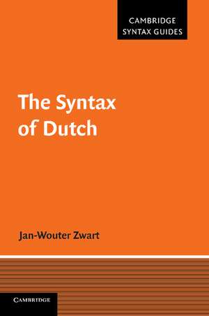 The Syntax of Dutch de Jan-Wouter Zwart