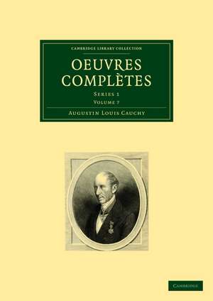 Oeuvres complètes: Series 1 de Augustin-Louis Cauchy