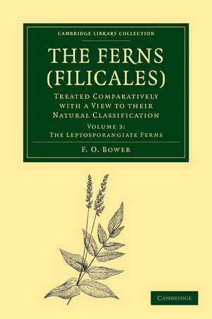 The Ferns (Filicales): Volume 3, The Leptosporangiate Ferns: Treated Comparatively with a View to their Natural Classification de F. O. Bower