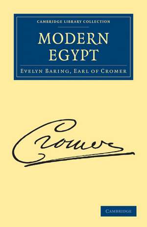 Modern Egypt de Evelyn Baring