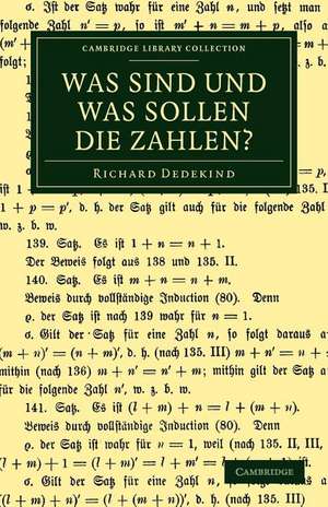 Was sind und was sollen die Zahlen? de Richard Dedekind