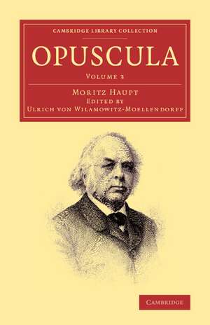 Opuscula de Moriz Haupt
