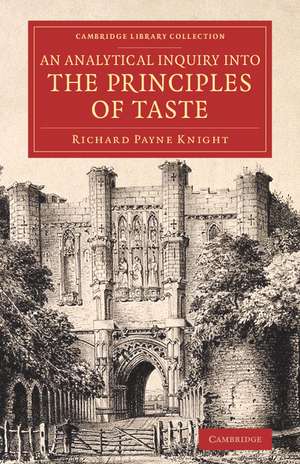 An Analytical Inquiry into the Principles of Taste de Richard Payne Knight