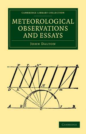 Meteorological Observations and Essays de John Dalton