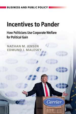 Incentives to Pander: How Politicians Use Corporate Welfare for Political Gain de Nathan M. Jensen