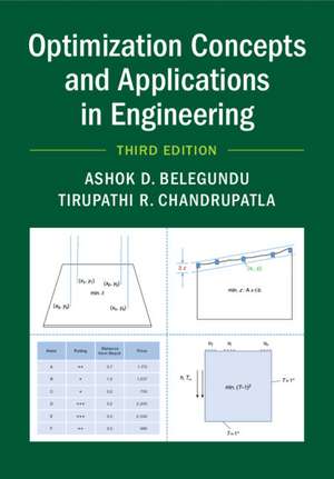 Optimization Concepts and Applications in Engineering de Ashok D. Belegundu