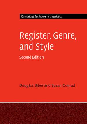 Register, Genre, and Style de Douglas Biber