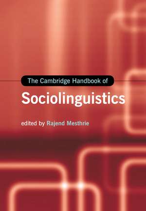 The Cambridge Handbook of Sociolinguistics de Rajend Mesthrie