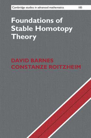 Foundations of Stable Homotopy Theory de David Barnes