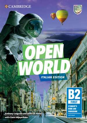 Open World First Student's Book and Workbook with ebook: Italian Edition de Anthony Cosgrove