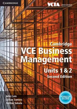 Cambridge VCE Business Management Units 1&2 de Julie Cain