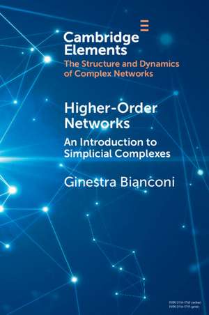 Higher-Order Networks de Ginestra Bianconi