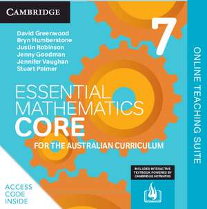 Essential Mathematics CORE for the Australian Curriculum Year 7 Online Teaching Suite Card de David Greenwood