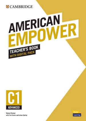 American Empower Advanced/C1 Teacher's Book with Digital Pack de Wayne Rimmer