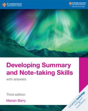 Developing Summary and Note-taking Skills with answers de Marian Barry