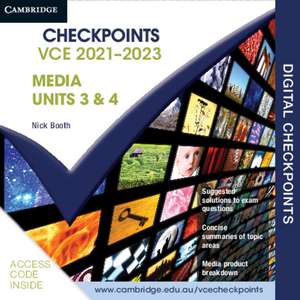 Cambridge Checkpoints VCE Media Units 3&4 2021–2023 Digital Card de Nick Booth