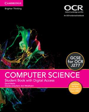 GCSE Computer Science for OCR Student Book with Digital Access (2 Years) Updated Edition de David Waller