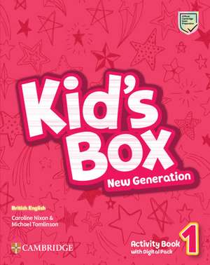 Kid's Box New Generation Level 1 Activity Book with Digital Pack British English de Caroline Nixon