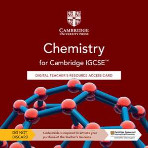 Cambridge IGCSE™ Chemistry Digital Teacher's Resource Access Card de Vincent Scholier